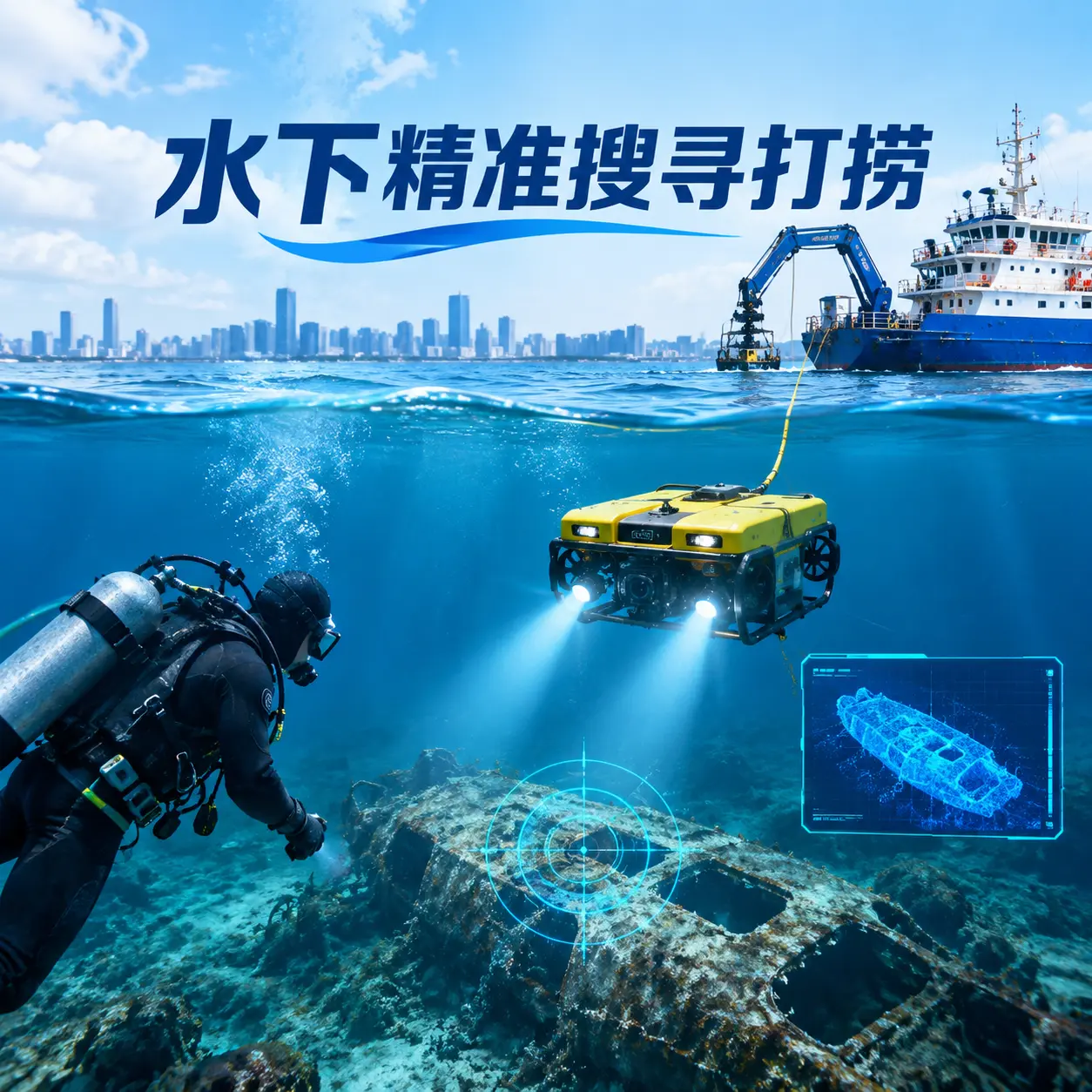 阿合奇水下精准搜寻打捞